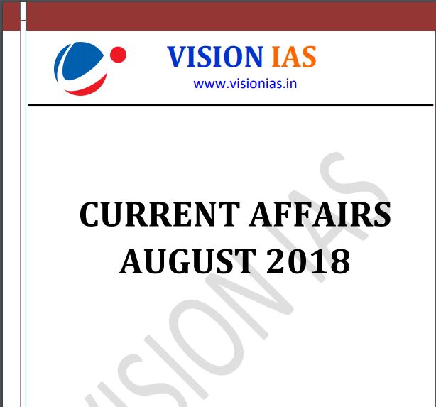 VISION IAS August 2018