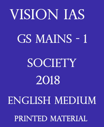 Vision IAS Society Printed Notes 2018 PDF Download