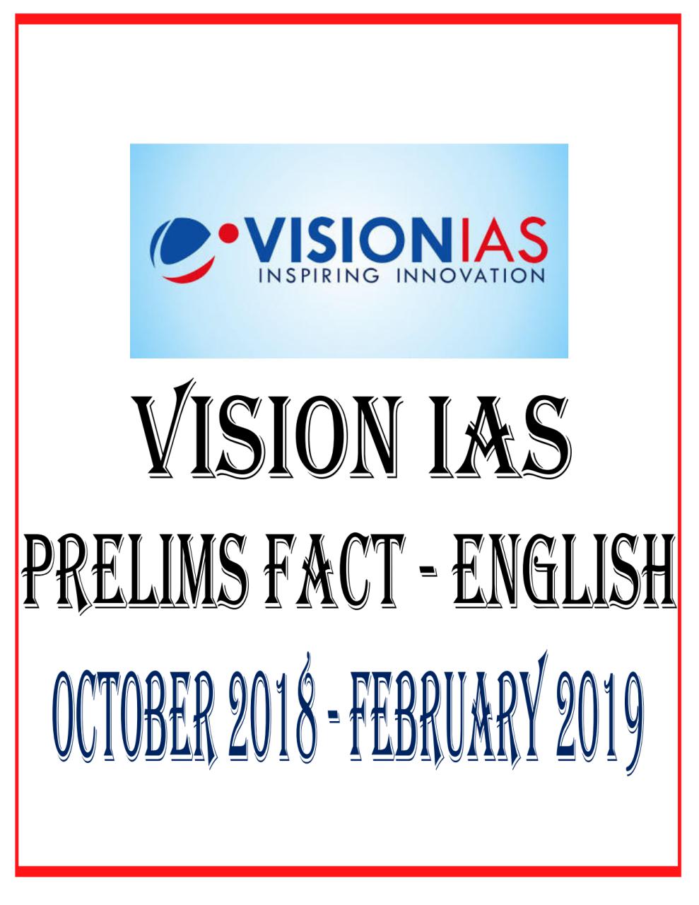 VISION IAS PRELIMS FACT ENGLISH