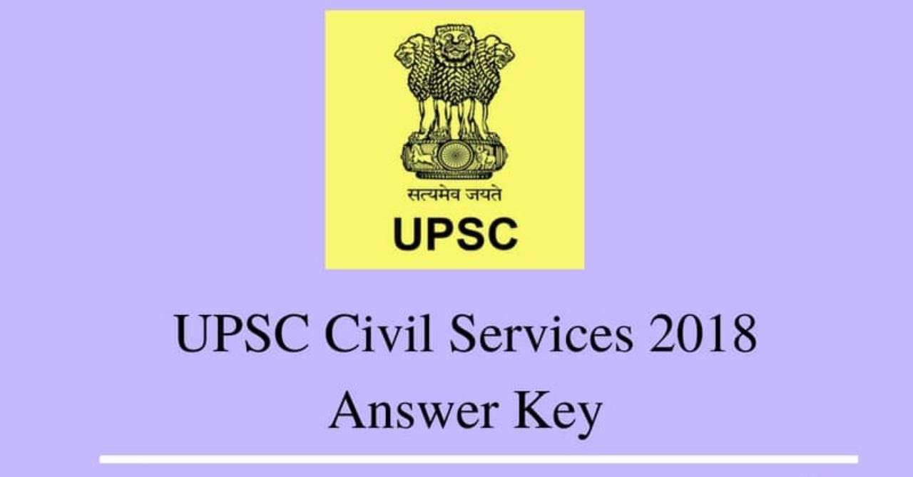 UPSC Civil Services Examination 2018 Prelims Official Answer Key - VISION