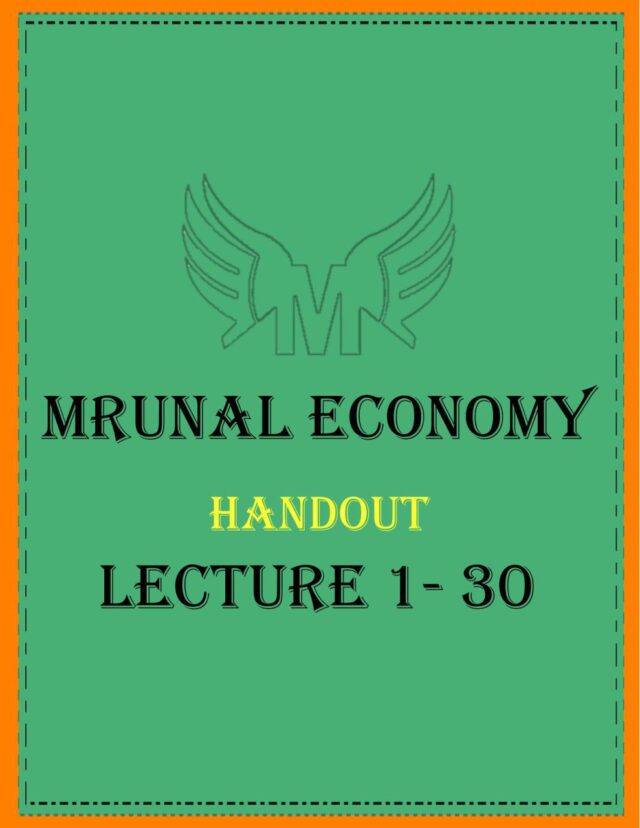 Unacademy Mrunal Economy 2019 Handout Complete PDF