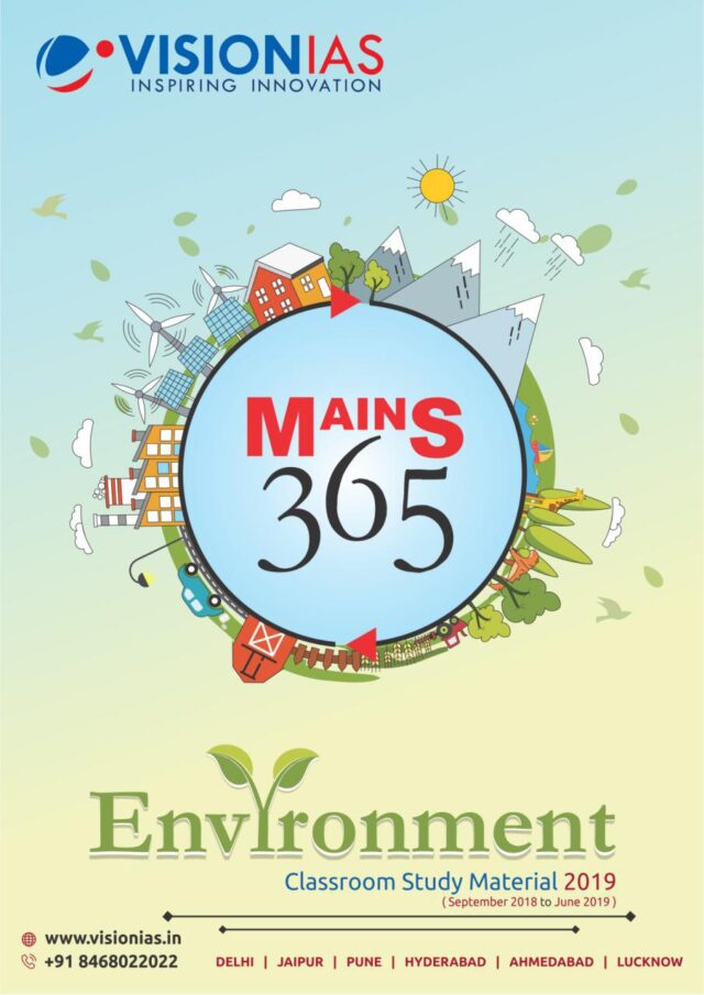 Vision IAS Mains 365 Environment 2019 PDF