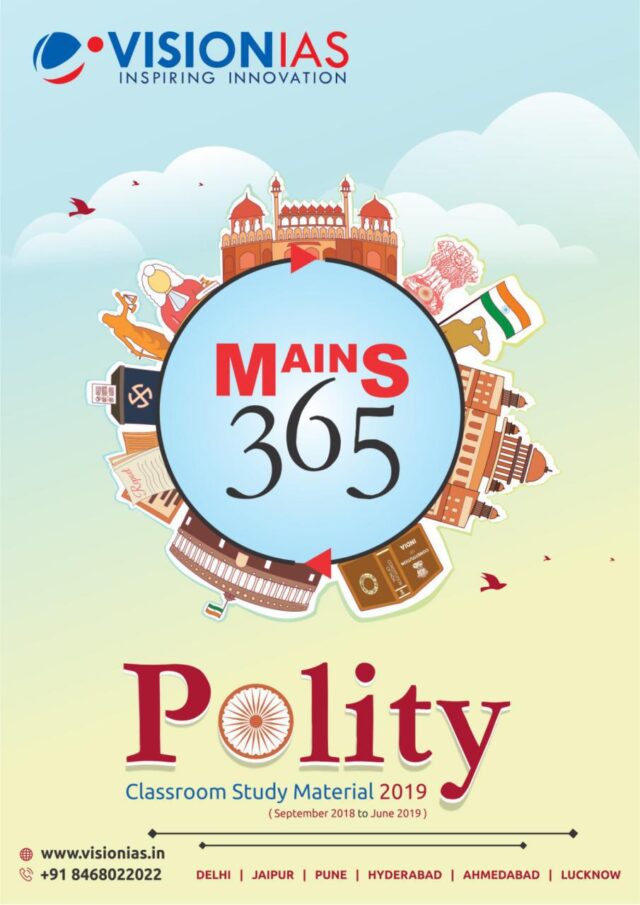 Vision IAS Mains 365 Polity 2019 PDF