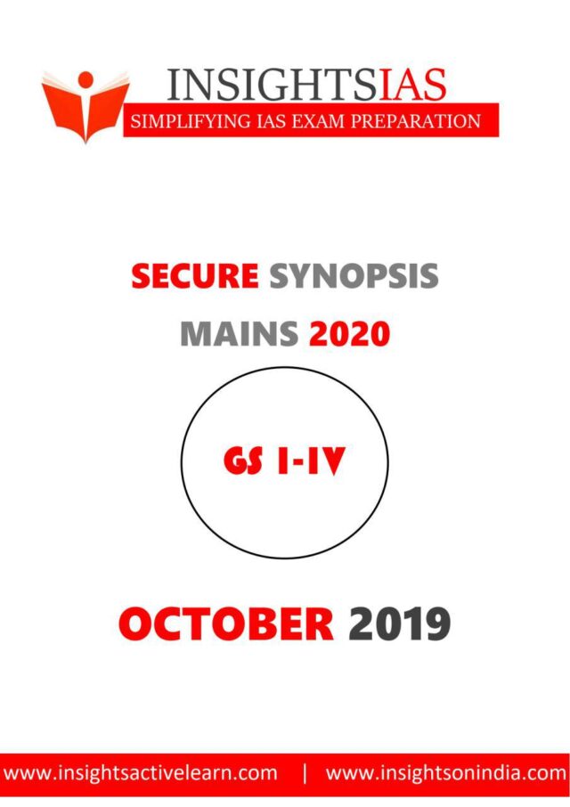 Insights IAS Secure Synopsis October 2019