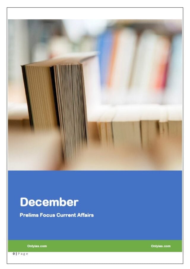 Only IAS December 2019 Current Affairs PDF