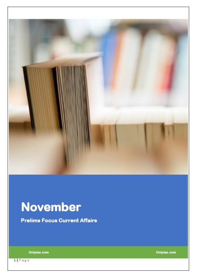ONLY IAS November 2019 Current Affairs PDF