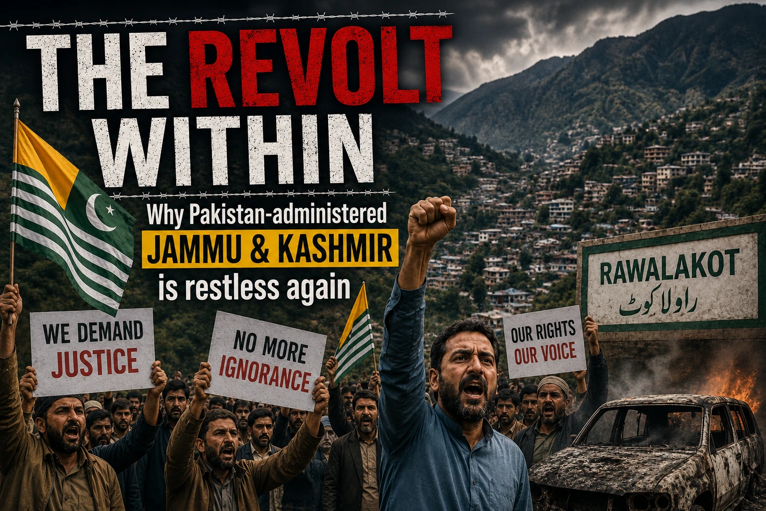 UPSCPDF Editorial Analysis: Why Pakistan-Administered Kashmir is Restless Again – JAAC Protests Explained