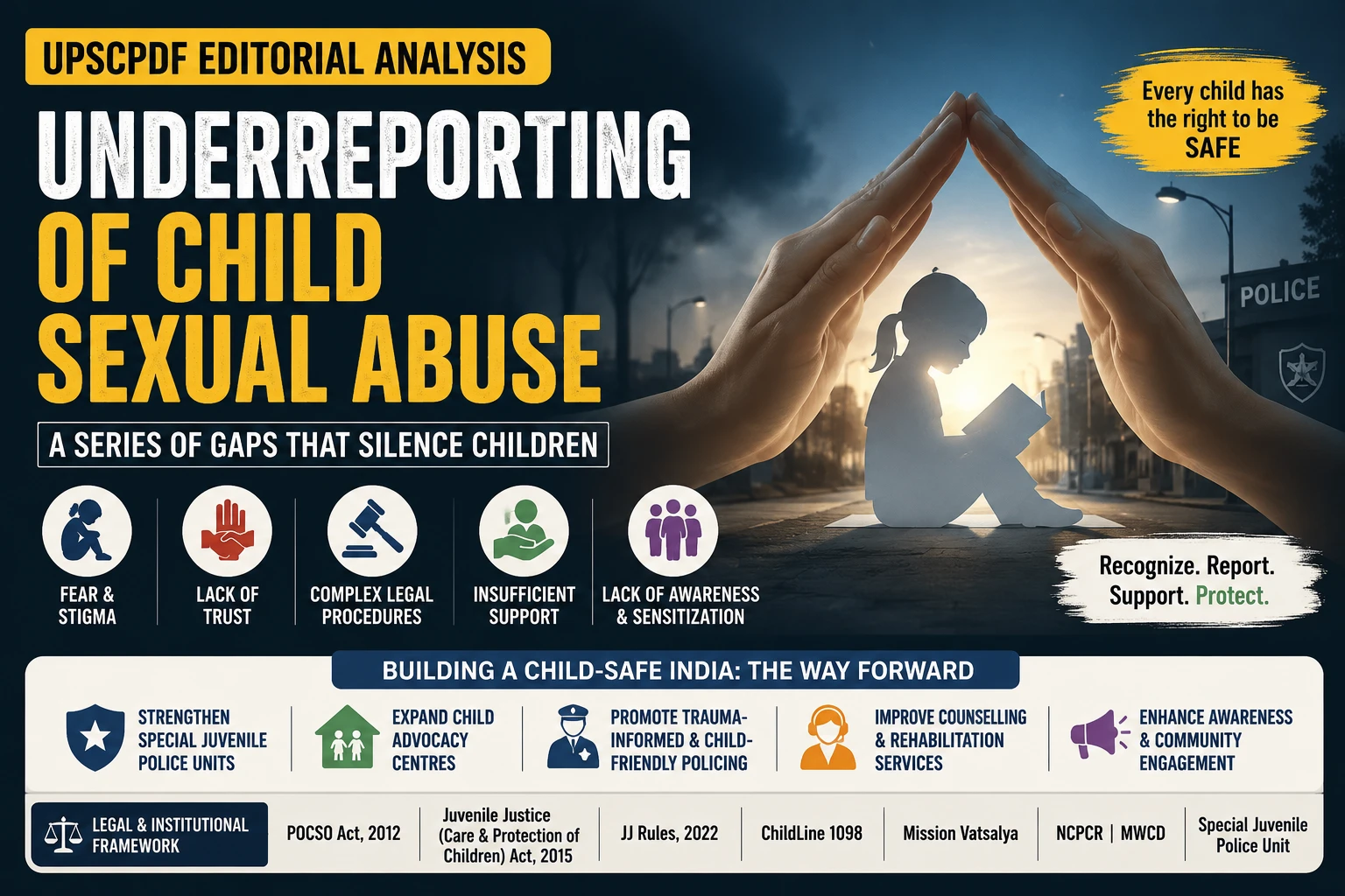 Underreporting of Child Sexual Abuse | UPSCPDF Editorial Analysis in India