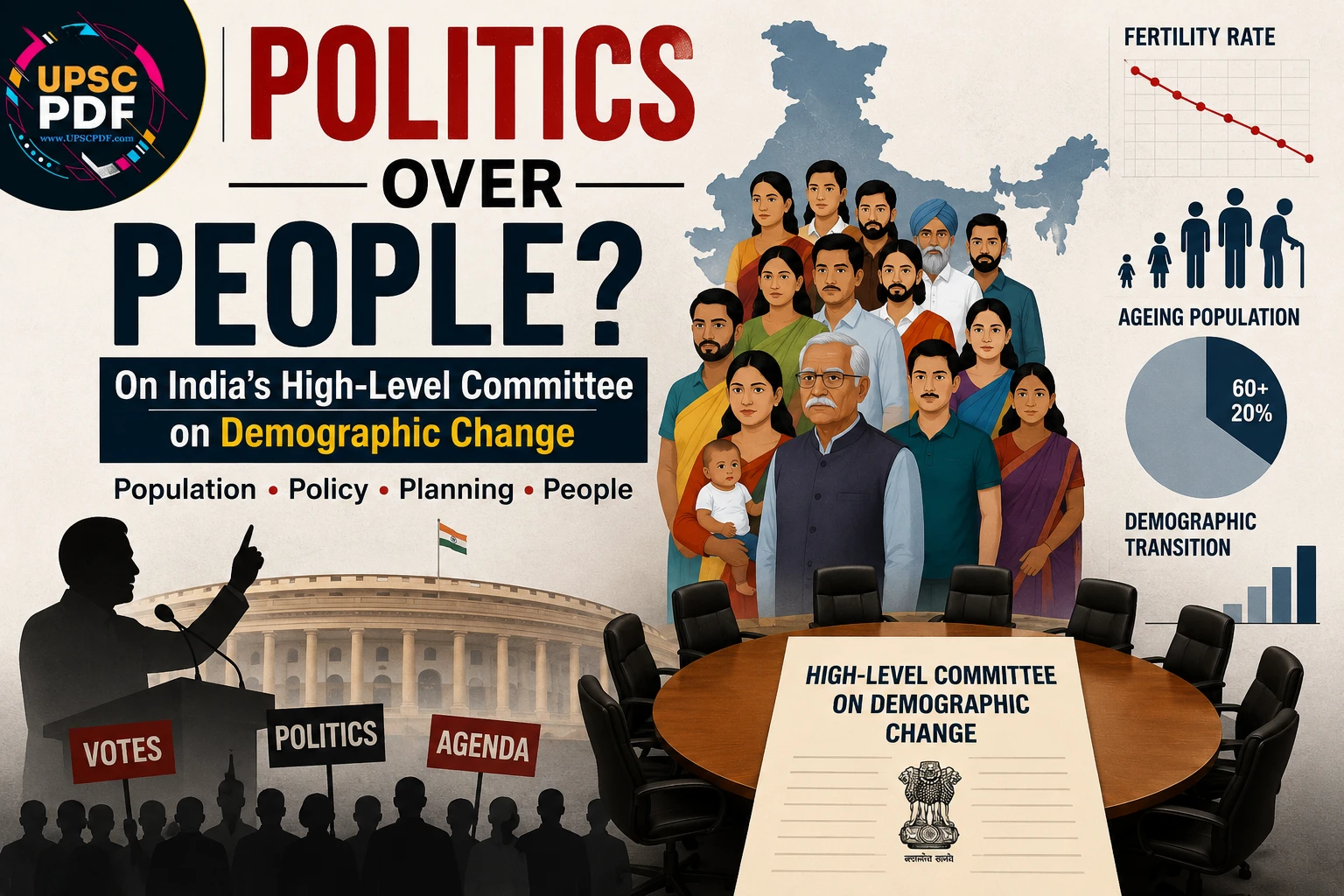 India’s Demographic Change Committee | UPSCPDF Editorial Analysis