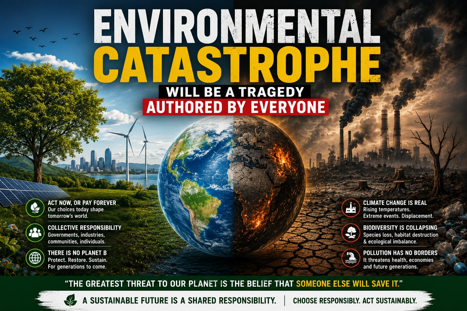 UPSCPDF EDITORIAL ANALYSIS ENVIRONMENTAL CATASTROPHE WILL BE A TRAGEDY AUTHORED BY EVERYONE