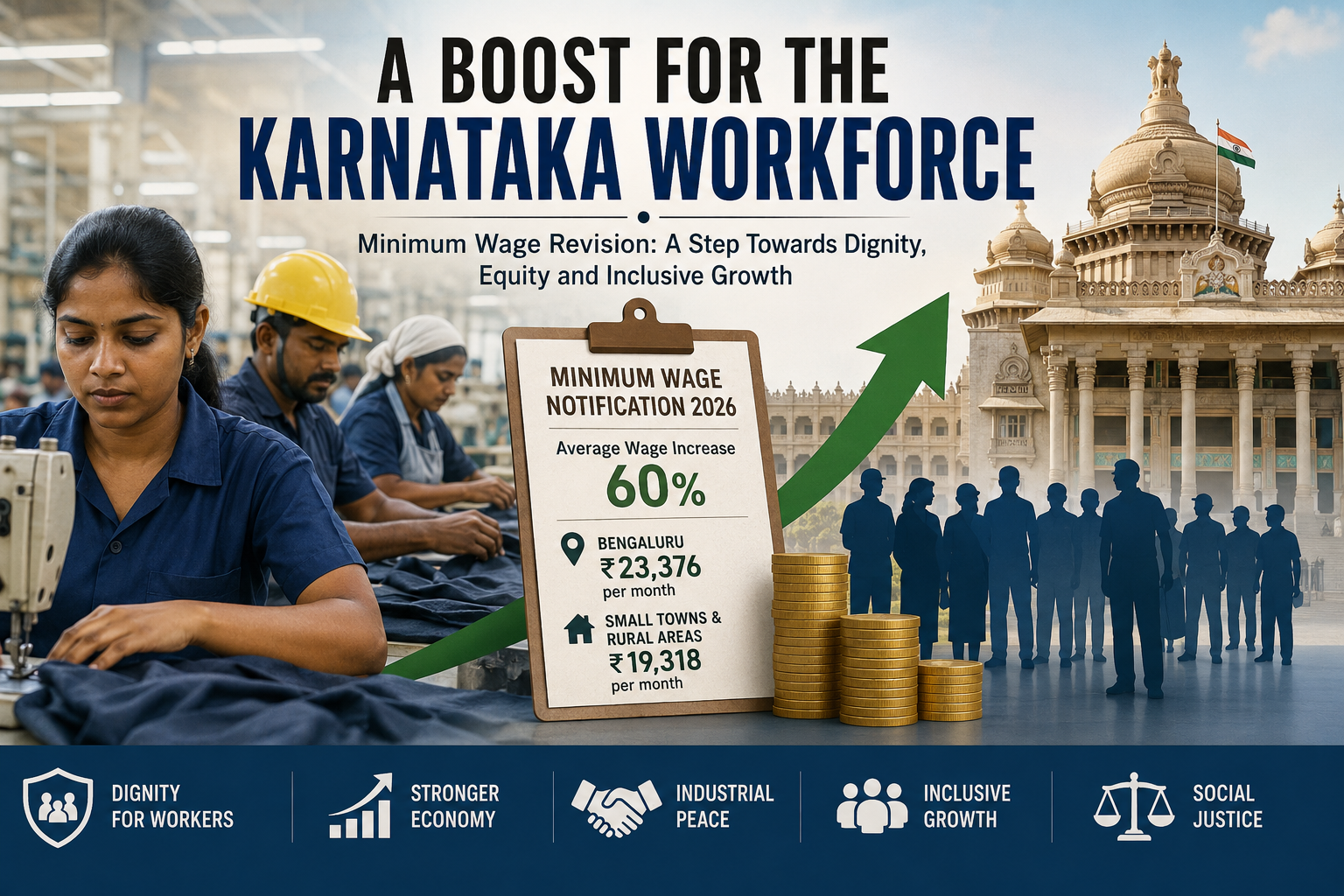 UPSCPDF Editorial Analysis | Karnataka Minimum Wage Revision 2026 and Labour Rights