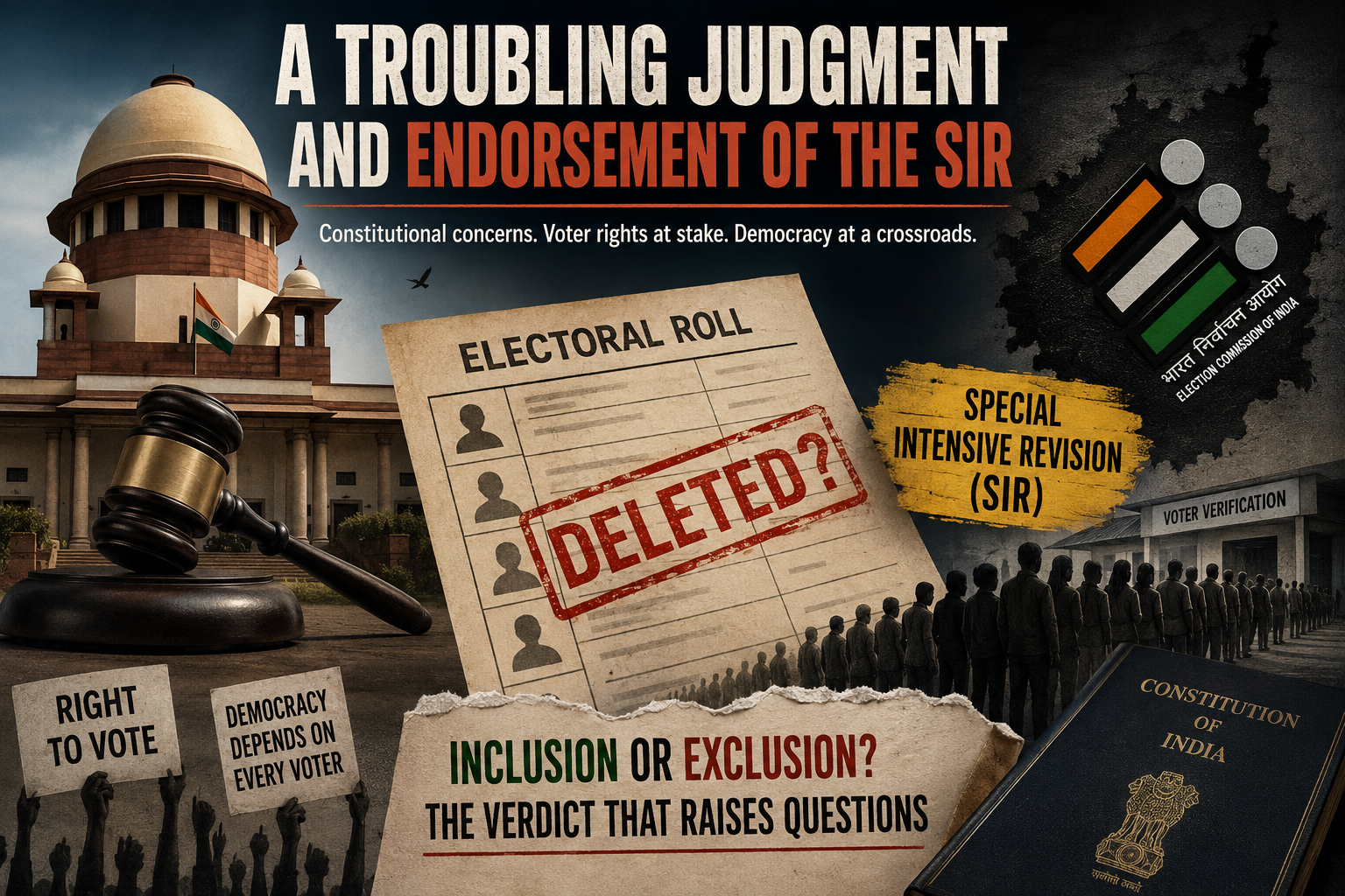 Supreme Court Verdict on SIR 2025 and Voting Rights : UPSCPDF Editorial Analysis