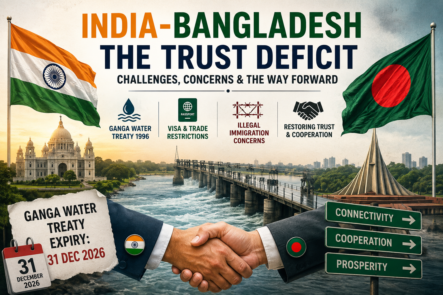 India-Bangladesh Relations 2026 and the Trust Deficit : UPSCPDF Editorial Analysis