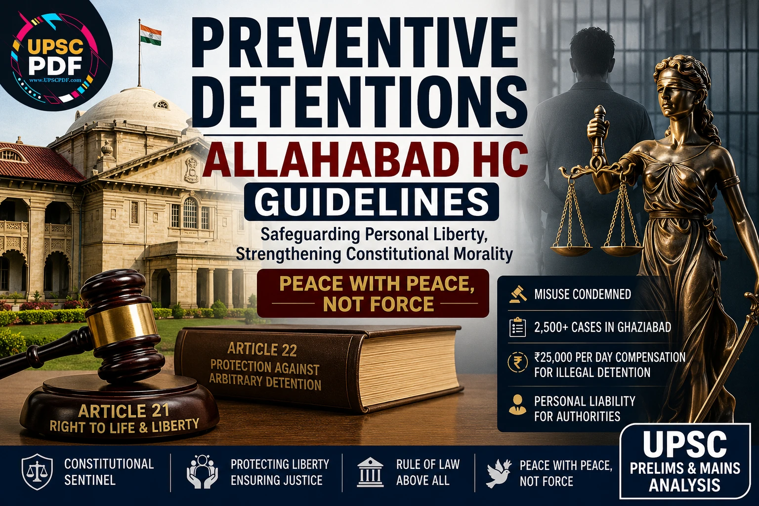 Preventive Detention: Allahabad HC Guidelines on Liberty | UPSCPDF Editorial Analysis