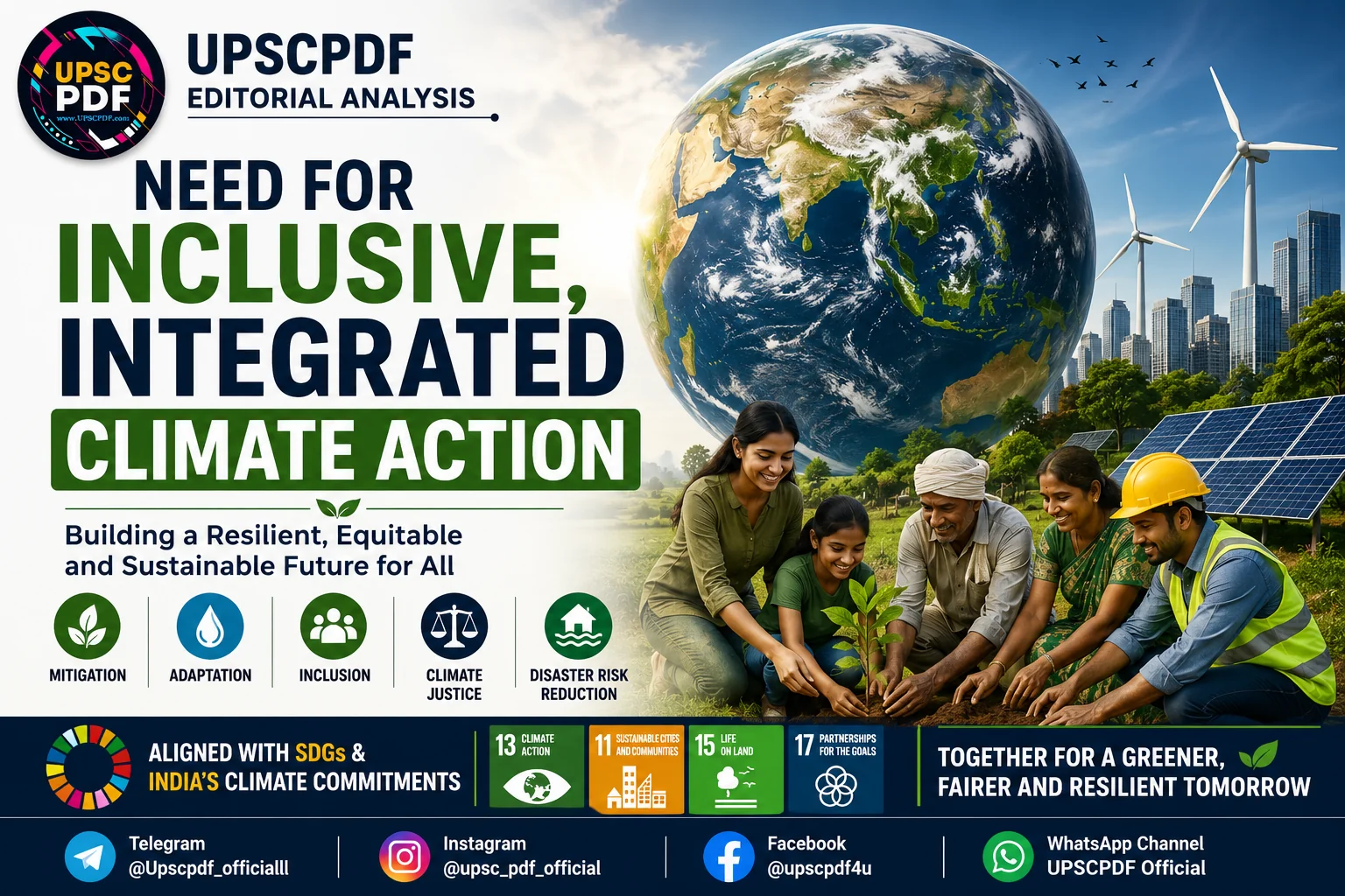 From Fragmented Policies to Climate Justice: Need for Inclusive, Integrated Climate Action : UPSCPDF Editorial Analysis