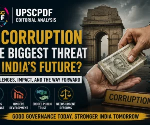 Corruption and India’s Future: Can Good Governance Defeat the Biggest Threat? : UPSCPDF Editorial Analysis