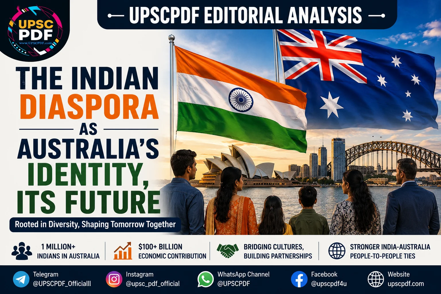 Bridging Nations: The Indian Diaspora as Australia’s Identity and Future : UPSCPDF Editorial Analysis