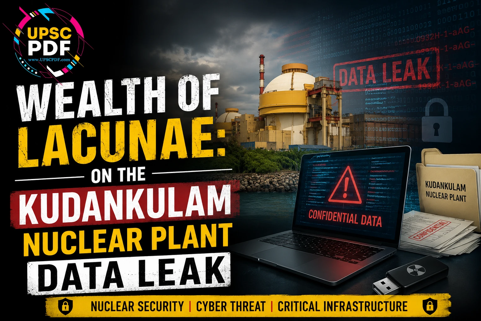 Kudankulam Data Leak Exposes India’s Nuclear Security Gaps : UPSCPDF Editorial Analysis
