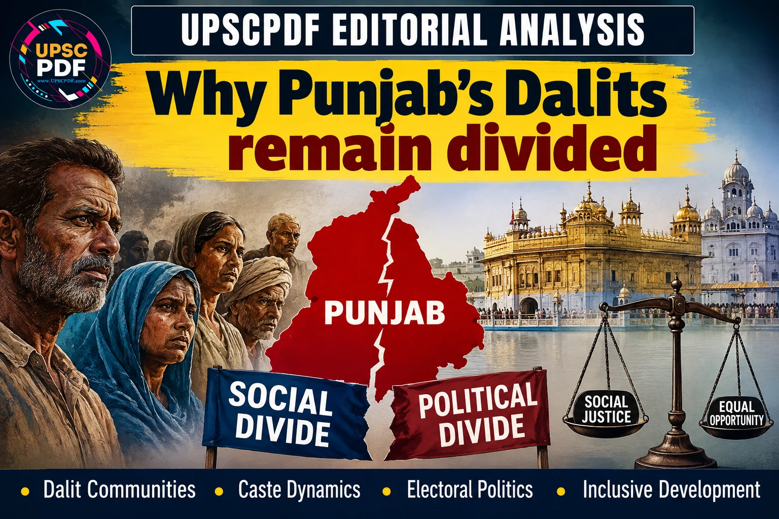 Punjab’s Divided Dalit Politics: Challenges to Social Justice | UPSCPDF Editorial Analysis