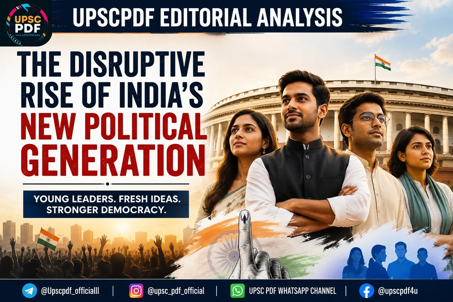 Young Leaders, New Politics: The Disruptive Rise of India’s Emerging Political Generation : UPSCPDF Editorial Analysis