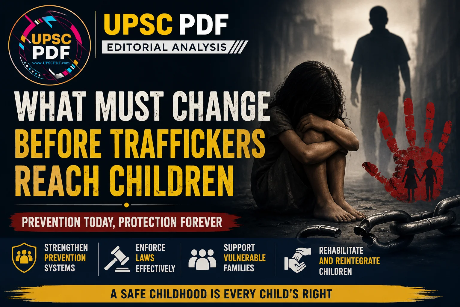 Stopping Child Trafficking Before It Begins: UPSCPDF Editorial Analysis