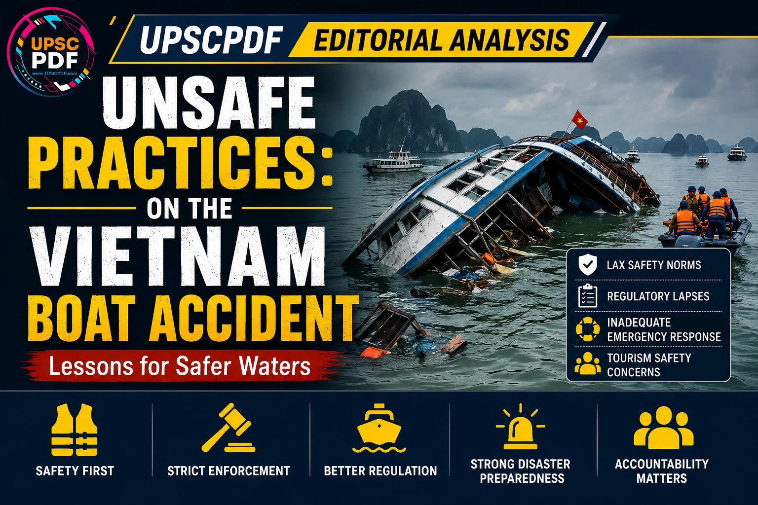 Tragedy at Sea: Lessons from the Vietnam Boat Accident : UPSCPDF Editorial Analysis